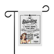 Load image into Gallery viewer, No Soliciting, Don't Ring the Bell, Don't Make It Weird Garden Banner - 12" x 18"