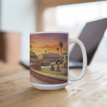 Load image into Gallery viewer, 15oz Ceramic Mug Peanuts Phoenix Arizona Sunset Street Scene