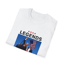 Load image into Gallery viewer, Legends Never Die Trump 2024 T-Shirt - Unisex MAGA Apparel
