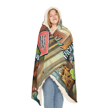 Load image into Gallery viewer, Man Flu Survivor Hooded Blanket – Comfy, Humorous, and Warm Recovery Blanket