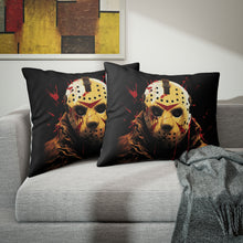Load image into Gallery viewer, Custom Jason Voorhees Pillow Sham - Classic Horror Fan Decor