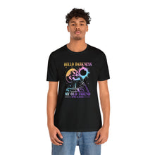 Load image into Gallery viewer, Eclipse 2024 Special Edition Tee – Unisex Black Solar Event T-Shirt [On Male Model]
