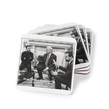Load image into Gallery viewer, Oval Office Standoff Coasters – Bold Political Drinkware Set
