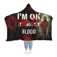 Load image into Gallery viewer, "I'm OK, It's Not My Blood" - The Ultimate Zombie Cinema Fan's Snuggle Blanket