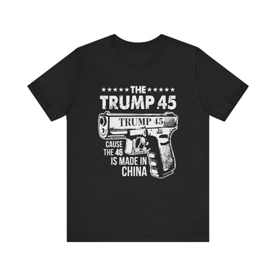 Trump 45 Tee – Bold Statement Cotton Unisex Shirt [Front]
