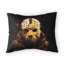 Load image into Gallery viewer, Custom Jason Voorhees Pillow Sham - Classic Horror Fan Decor 26x20