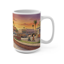 Load image into Gallery viewer, 15oz Ceramic Mug Peanuts Phoenix Arizona Sunset Street Scene