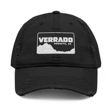 Load image into Gallery viewer, Verrado Thic Distressed Hat – Black Cotton Adjustable Cap