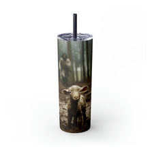 Load image into Gallery viewer, 20oz Kevin Carden Art Skinny Tumbler - 'The Shepherd Runs For His Lost Lamb' - Durable & Stylish Drinkware by VTown Designs