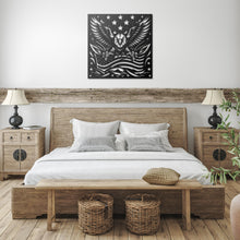 Load image into Gallery viewer, Majestic Eagle Patriotic Metal Sign - Durable, Elegant Home Decor Hanging over your bed.