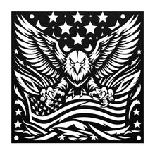 Load image into Gallery viewer, Majestic Eagle Patriotic Metal Sign - Durable, Elegant Home Decor