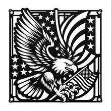 Load image into Gallery viewer, Patriotic American Eagle Metal Sign - Durable, Elegant Home Decor