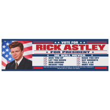Load image into Gallery viewer, Rickroll_Your_Commute__Rick_Astley_For__BumperMagnet_Flat_H_Mockup.png_16372404