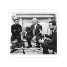 Load image into Gallery viewer, Oval Office Standoff Stickers – Bold Political Kiss-Cut Decals
