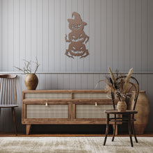 Load image into Gallery viewer, Stunning Halloween Pumpkin Metal Wall Art β Copper, above a credenza