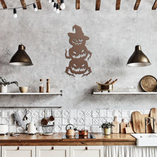 Load image into Gallery viewer, Stunning Halloween Pumpkin Metal Wall Art β Copper, in the kitchen