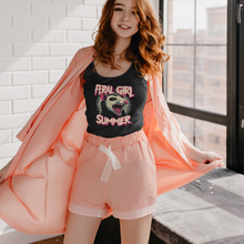 Load image into Gallery viewer, Unleash Your Wild Side with the 'Feral Girl Summer' Tank Red-headed young woman in a NY SoHo Apartment.