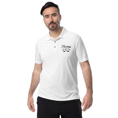'Trump 47' 2024 Edition Embroidered Adidas Performance Polo Shirt