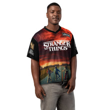 Load image into Gallery viewer, Stranger Things Hawkins Eleven Starcourt Boxy Football Jersey