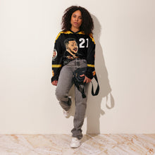 Load image into Gallery viewer, Tonka Jahari “Would Never” Recycled Hockey Fan Jersey – Limited Edition