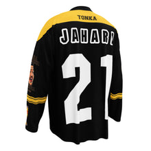 Load image into Gallery viewer, Tonka Jahari “Would Never” Recycled Hockey Fan Jersey – Limited Edition