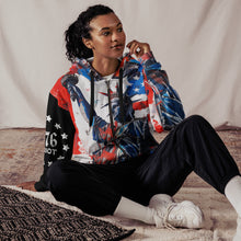 Load image into Gallery viewer, Patriotic Emblem 1776 – Unisex Liberty Zip Hoodie