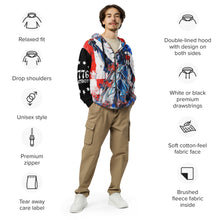 Load image into Gallery viewer, Patriotic Emblem 1776 – Unisex Liberty Zip Hoodie