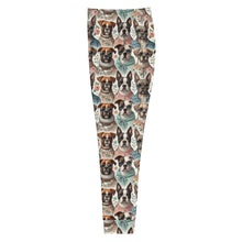Load image into Gallery viewer, Women’s Slim Fit Joggers with Boxer, Boston Terrier, & Frenchie Print