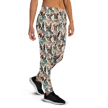 Load image into Gallery viewer, Women’s Slim Fit Joggers with Boxer, Boston Terrier, & Frenchie Print