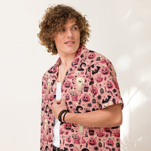 Load image into Gallery viewer, Spooky Cute Halloween Pink Button Shirt
