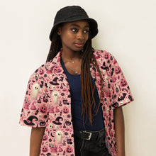 Load image into Gallery viewer, Spooky Cute Halloween Pink Button Shirt