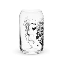 Load image into Gallery viewer, Have The Day You Deserve Skeleton Humor 16 oz Can-shaped Glass (RIGHT)