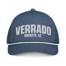 Load image into Gallery viewer, Verrado Classic Rope Cap – Light Blue Snapback Hat - Front of Cap