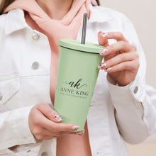 Load image into Gallery viewer, Custom Anne King Insulated tumbler with a straw