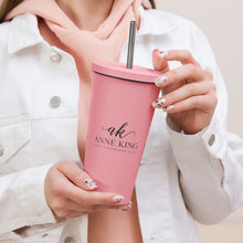 Load image into Gallery viewer, Custom Anne King Insulated tumbler with a straw