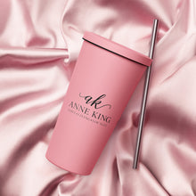 Load image into Gallery viewer, Custom Anne King Insulated tumbler with a straw