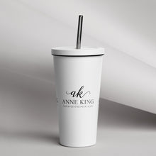 Load image into Gallery viewer, Custom Anne King Insulated tumbler with a straw