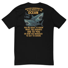 Load image into Gallery viewer, Funny "Who Raised You?" T-Shirt – Black, Fitted, Bold Fit