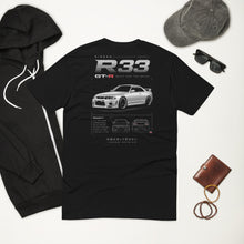 Load image into Gallery viewer, R33 Skyline Men's Fitted Tee for People Who Know Cars
