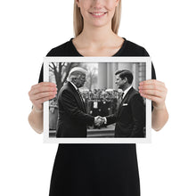 Load image into Gallery viewer, Two Eras, One Mission: Empowering the People - Trump & RFK Framed Poster