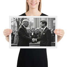 Load image into Gallery viewer, Two Eras, One Mission: Empowering the People - Trump & RFK Framed Poster