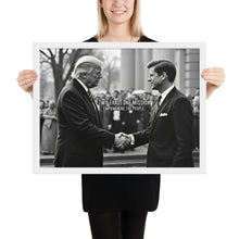 Load image into Gallery viewer, Two Eras, One Mission: Empowering the People - Trump & RFK Framed Poster