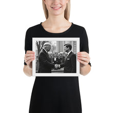 Load image into Gallery viewer, Two Eras, One Mission: Empowering the People - Trump & RFK Framed Poster