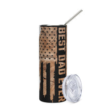 Load image into Gallery viewer, Best Dad Ever American Camo Father's Gift Stainless steel tumbler