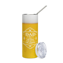 Load image into Gallery viewer, Beer Suds Dad The Man, the myth, Gift for Dad Stainless steel tumbler