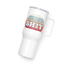 Load image into Gallery viewer, Busy-doing-single-mom-shit-travel-mug-product-photo-side-view-white-out