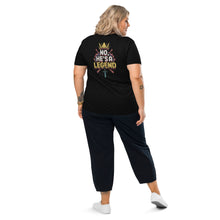 Load image into Gallery viewer, Technoblade Tribute Tee – Unisex Organic Cotton Minecraft Shirt - Back of Tee on female model