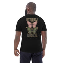 Load image into Gallery viewer, Connor Tomlinson Tee – 'Butterflies..? Try Locusts' Love on the Spectrum Fan Favorite | Black | back of Tee on male model