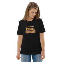 Load image into Gallery viewer, Chit-Head "Do It Lady" Organic Cotton Tee (Black | Front of Tee)