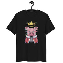 Load image into Gallery viewer, Technoblade Tribute Tee – Unisex Organic Cotton Minecraft Shirt - Front of Tee on hanger